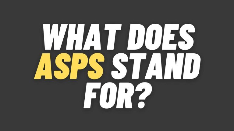 What Does ASPS Stand For?
